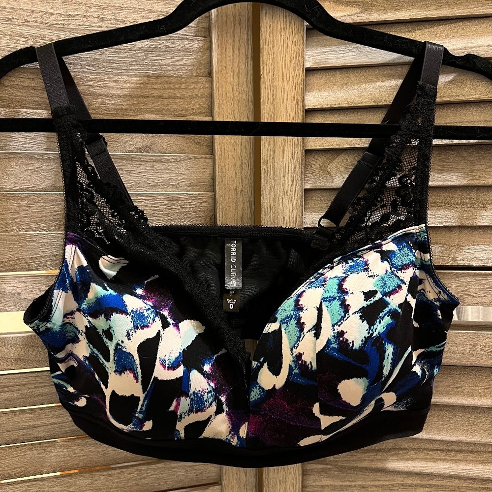 Torrid Curve Lightly Lined Microfiber Plunge Bralette